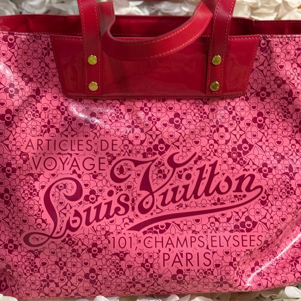 Louis Vuitton Pink Murakami Cosmic Blossom Tote Bag GM Size
